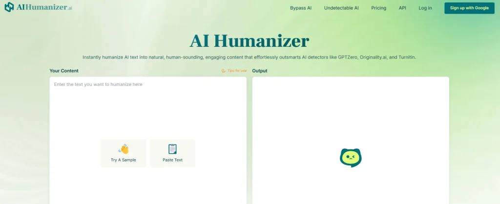 AIHumanizer has three distinct bypass modes—Fast, Creative, and Enhanced