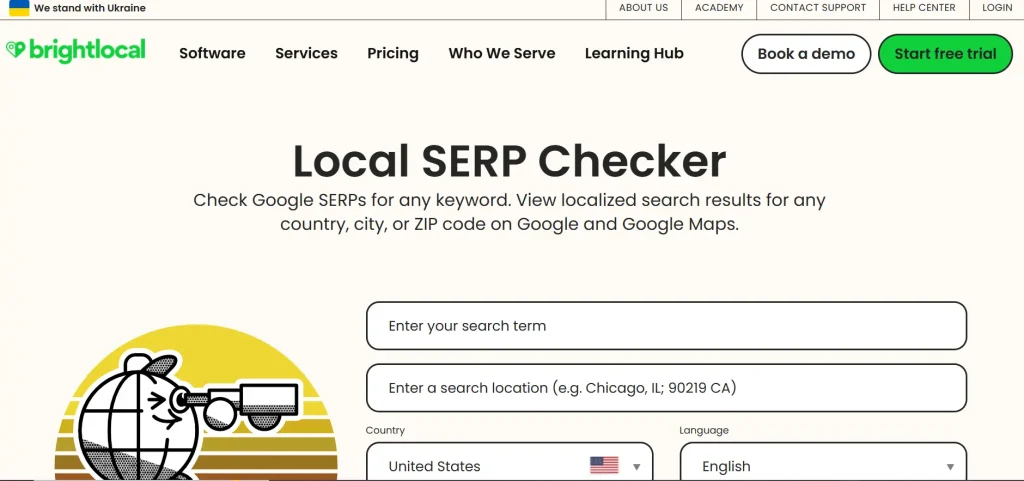 brightlocal Homepage